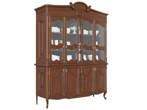 Classic style display cabinet 1400 3D Model