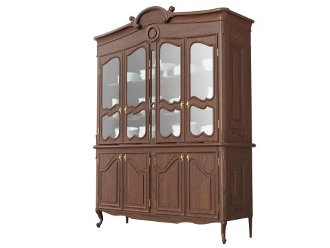 Classic style display cabinet 1400 3D Model
