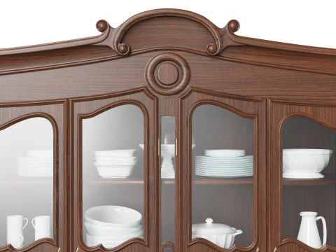 Classic style display cabinet 1400 3D Model