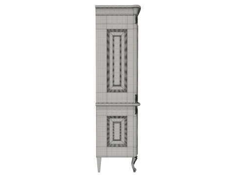 Classic style display cabinet 1400 3D Model
