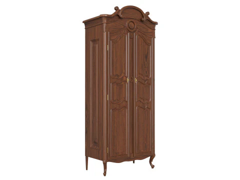 Wardrobe in classic style 750 3D Model