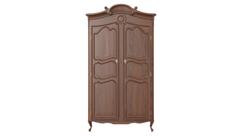 Wardrobe in classic style 1200 3D 模型 .c4d .max .obj .3ds .fbx .stl .blend