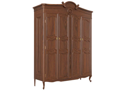 Wardrobe in classic style 1400 3D Model