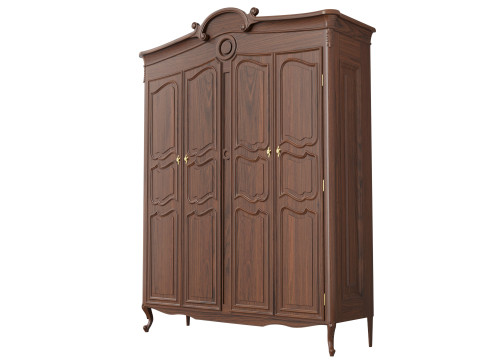 Wardrobe in classic style 1400 Modelo 3D