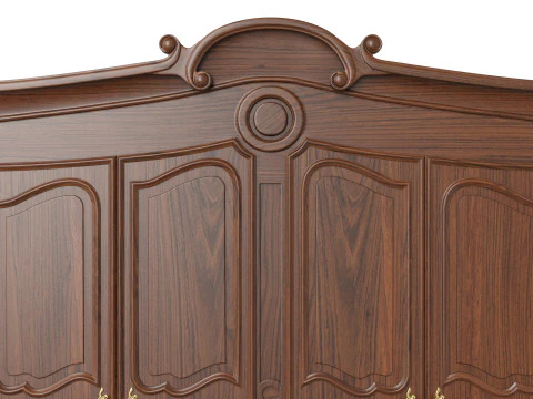 Wardrobe in classic style 1400 3D Model