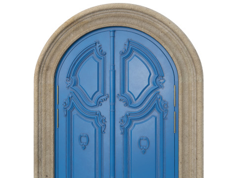 Entrance classic door 128 3D 모델