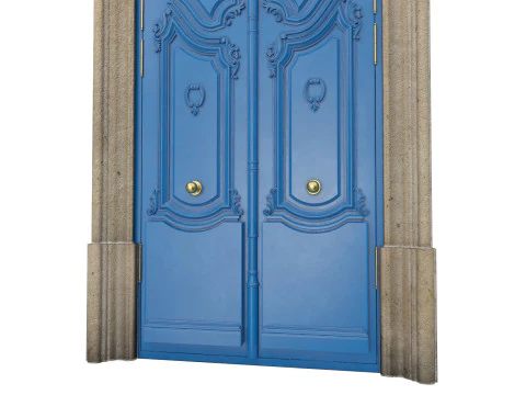 Entrance classic door 128 3D Model