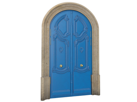 Entrance classic door 128 3D 모델