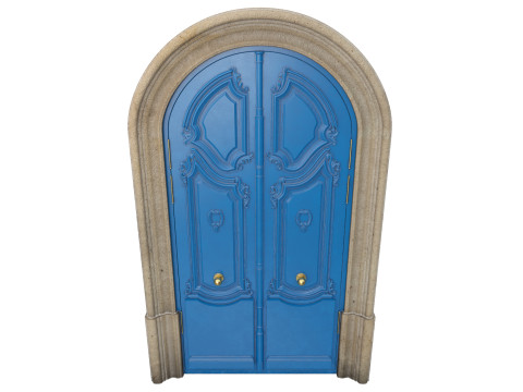 Entrance classic door 128 3D 모델