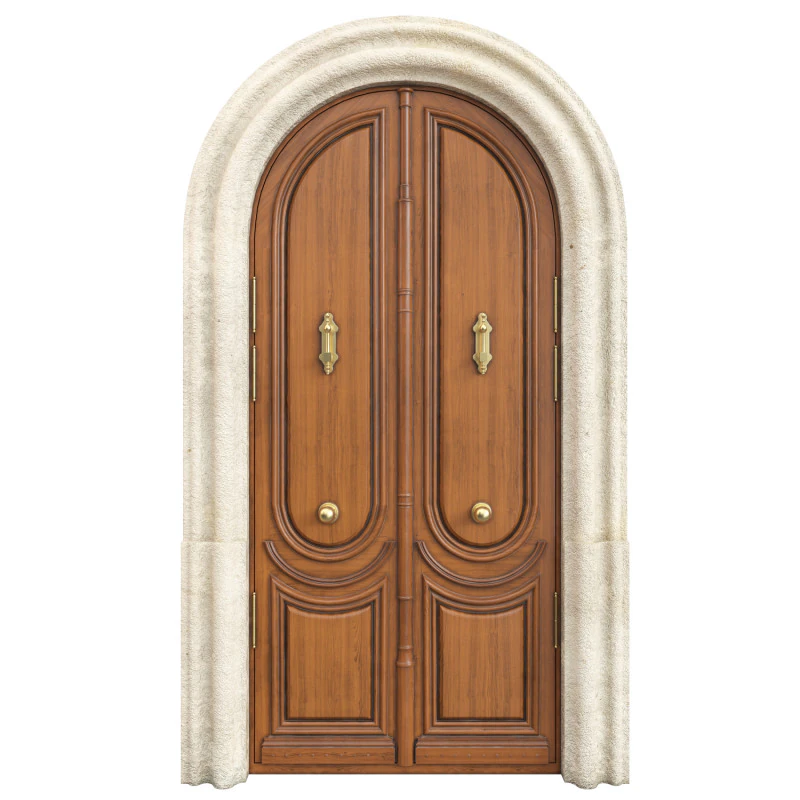 Entrance classic door 129 3D Model .c4d .max .obj .3ds .fbx .stl .blend 