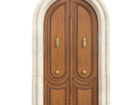 Entrance classic door 129 3D 모델
