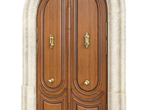 Entrance classic door 129 3D Model
