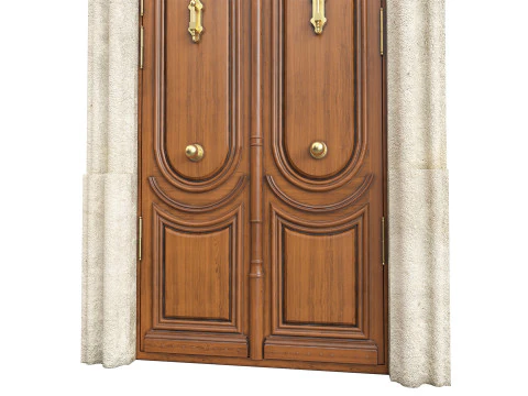 Entrance classic door 129 3D Model