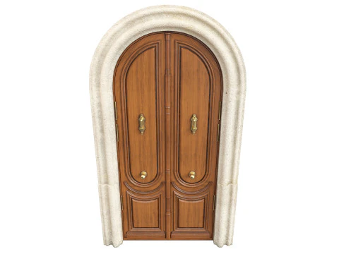 Entrance classic door 129 3D Model