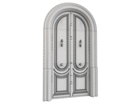 Entrance classic door 129 3D-Modell