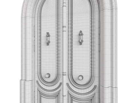 Entrance classic door 129 3D-Modell