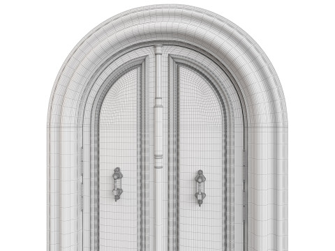 Entrance classic door 129 3D-Modell