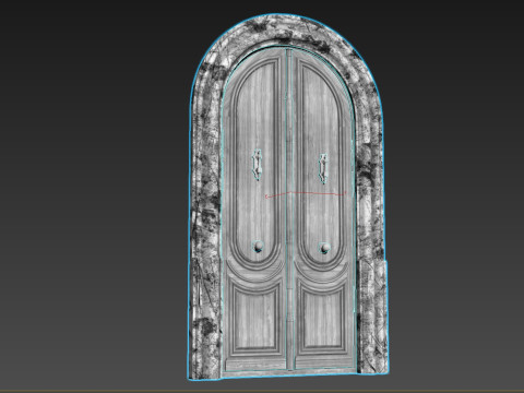 Entrance classic door 129 3D-Modell
