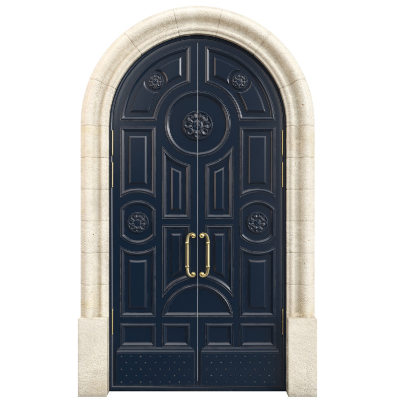 Entrance classic door 130 3D 모델 .c4d .max .obj .3ds .fbx .stl .blend 