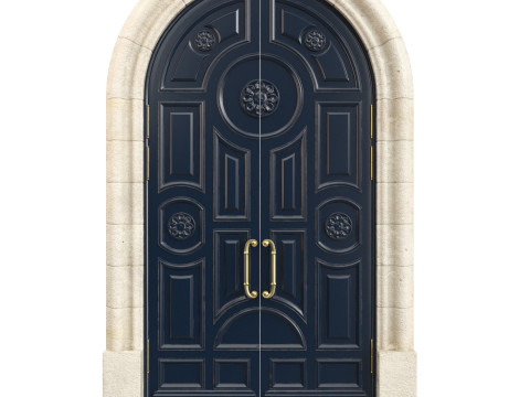 Entrance classic door 130 3D 모델