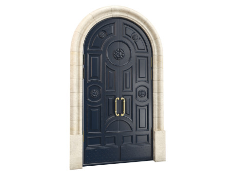 Entrance classic door 130 3D 모델