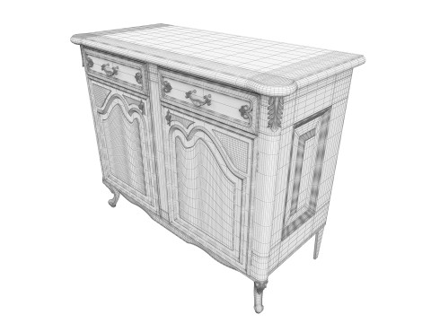 Chest of drawers S 1200 3D 模型