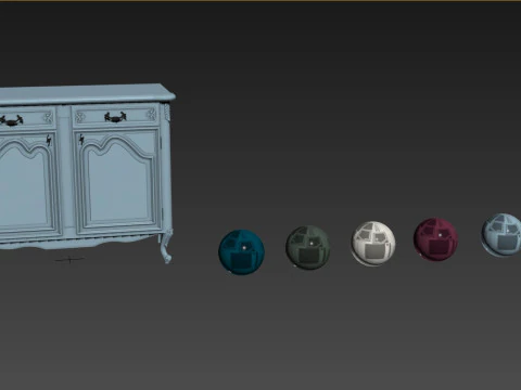 Chest of drawers S 1200 3D Model