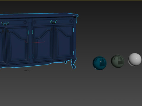 Chest of drawers S 1400 3D Model