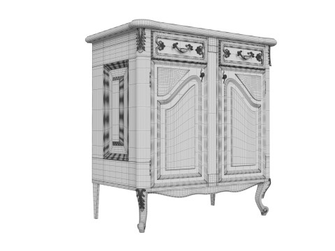 Classic Chest of Drawers 750 3Dモデル