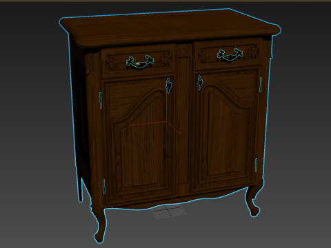 Classic Chest of Drawers 750 3Dモデル