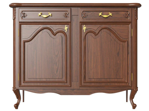 Classic Chest of Drawers 1200 3D Model