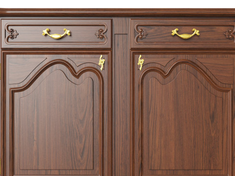 Classic Chest of Drawers 1200 3D Model