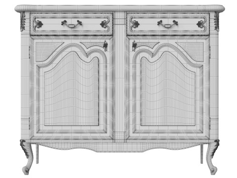 Classic Chest of Drawers 1200 3D Model