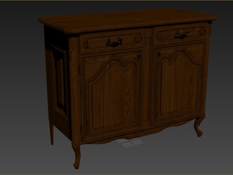 Classic Chest of Drawers 1200 3D Model