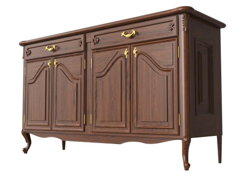 Classic Chest of Drawers 1400 3D Model