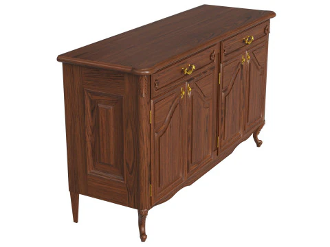 Classic Chest of Drawers 1400 3D Model