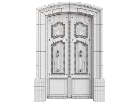 Entrance classic door 131 3D-Modell