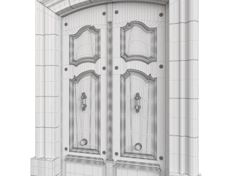 Entrance classic door 131 3D-Modell
