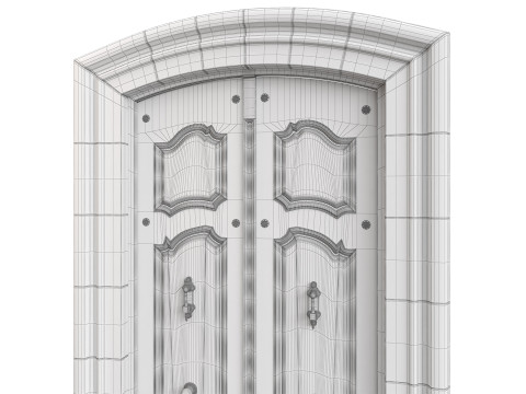 Entrance classic door 131 3D-Modell