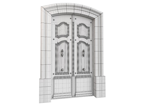 Entrance classic door 131 3D-Modell