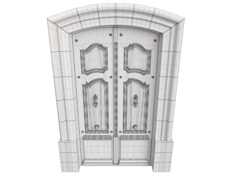 Entrance classic door 131 3D-Modell