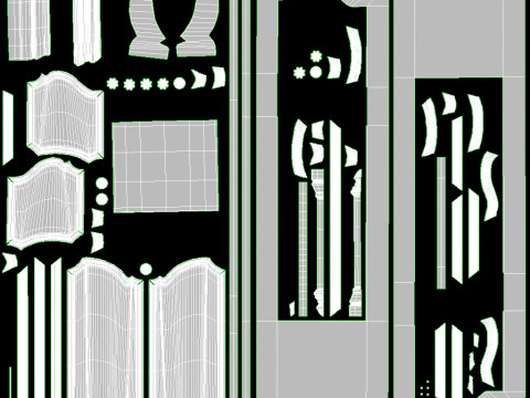 Entrance classic door 131 3D-Modell