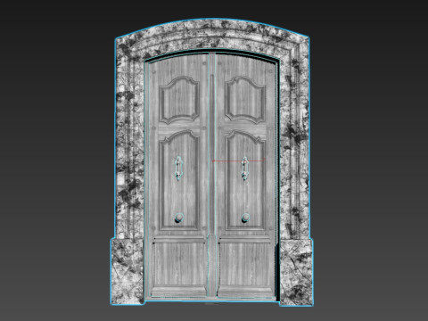 Entrance classic door 131 3D-Modell