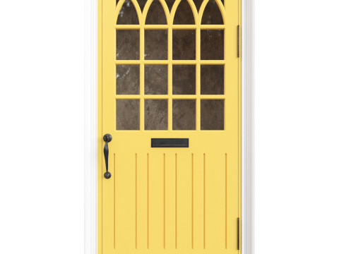 Entrance classic door 132 3D Model