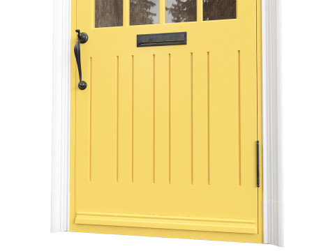 Entrance classic door 132 3D Model