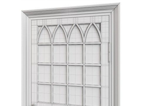 Entrance classic door 132 3D Model