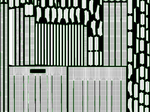 Entrance classic door 132 3D Model