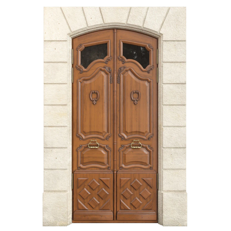 Entrance classic door 133 3D Model .c4d .max .obj .3ds .fbx .stl .blend 