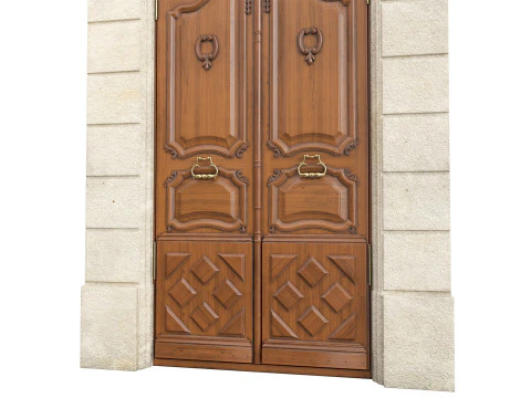 Entrance classic door 133 3D Model
