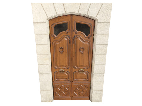 Entrance classic door 133 3D Model